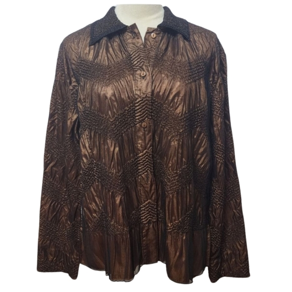 Coldwater Creek blouse jacket - Picture 1 of 6